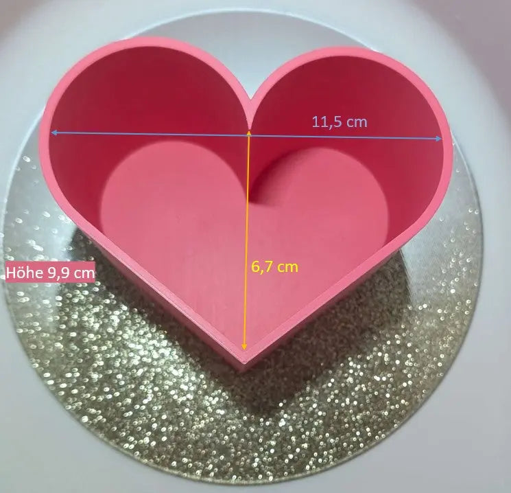 Herzförmiger Stiftehalter Astrid Wagner 3D Print Studio