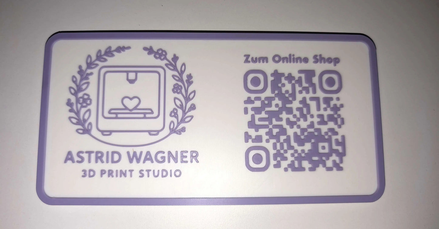 Personalisierbares Schild Bild Variante - Astrid Wagner 3D Print Studio