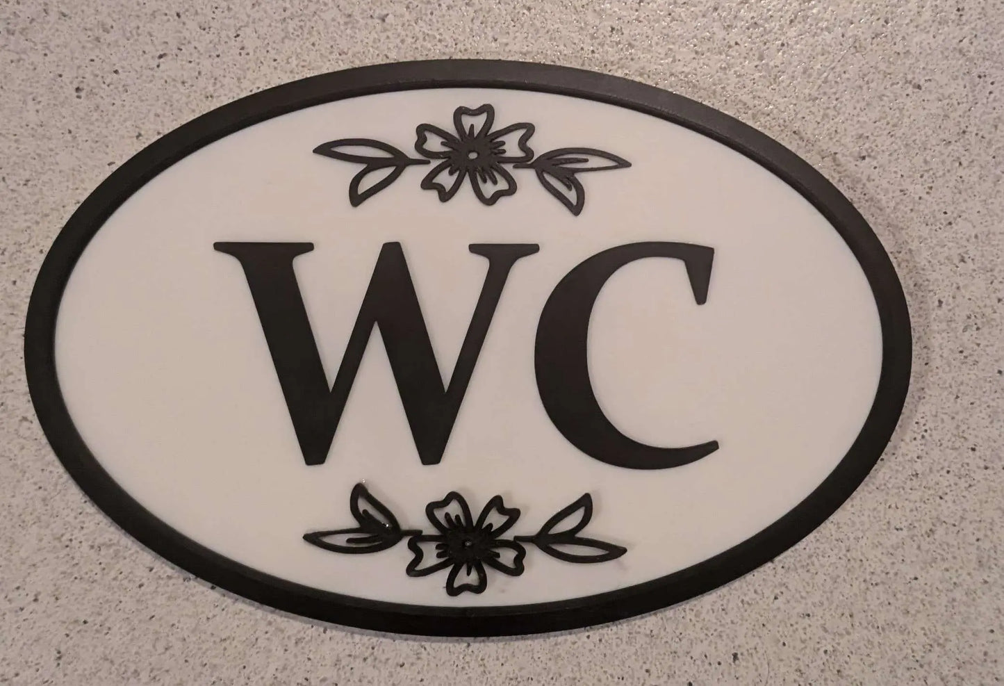 Personalisierbares Ovales Schild Schriftzug Variante - Astrid Wagner 3D Print Studio