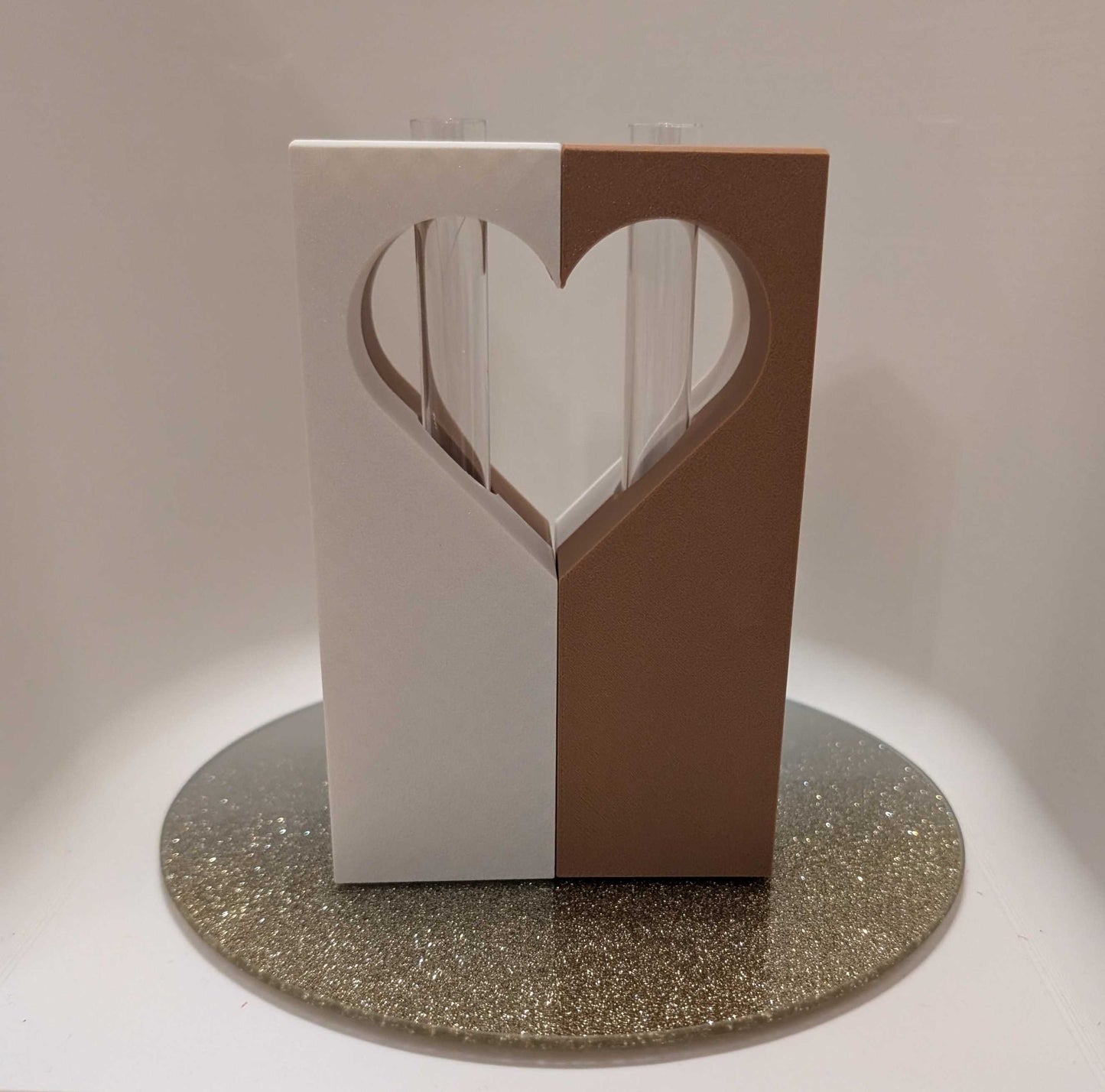 Reagenzglas Vase Herzform