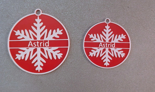 Personalisierter Weihnachtsbaum- Schmuck - Astrid Wagner 3D Print Studio