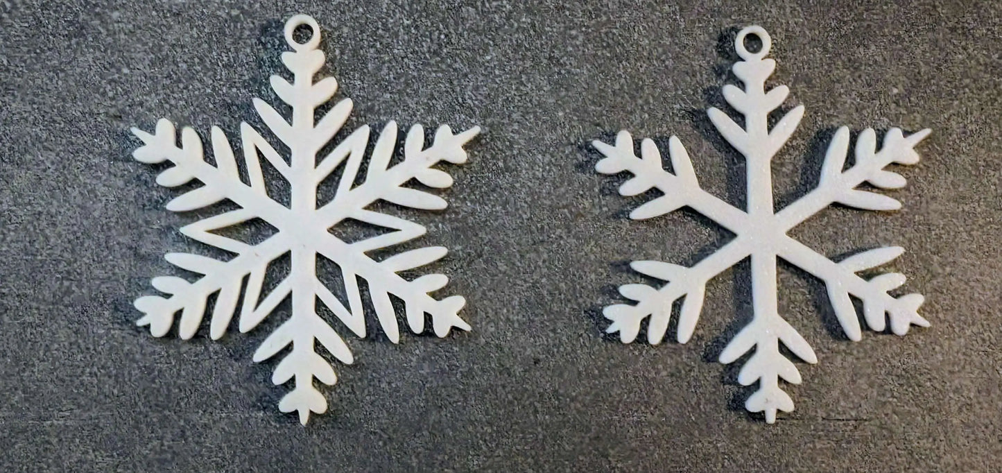 Schneeflocken Weihnachtsbaum- Schmuck - Astrid Wagner 3D Print Studio Braun / 20 / Gemischt