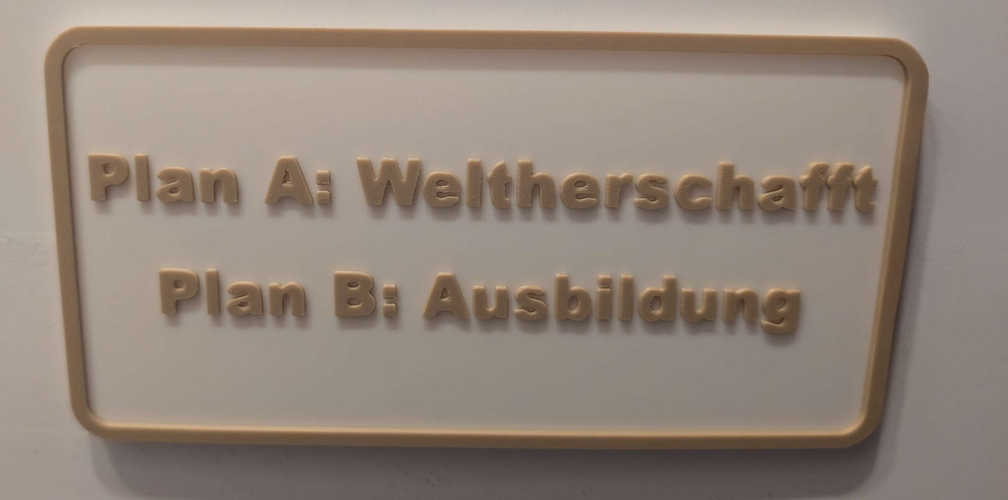 Personalisierbares Schild Schriftzug Variante