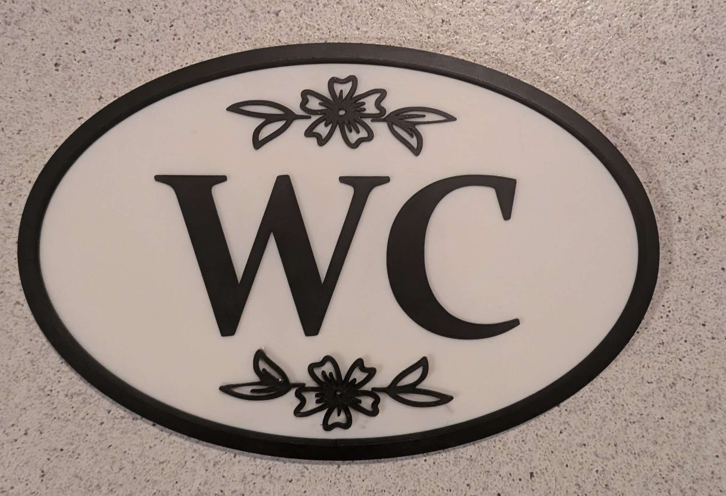 Personalisierbares Ovales Schild Schriftzug Variante