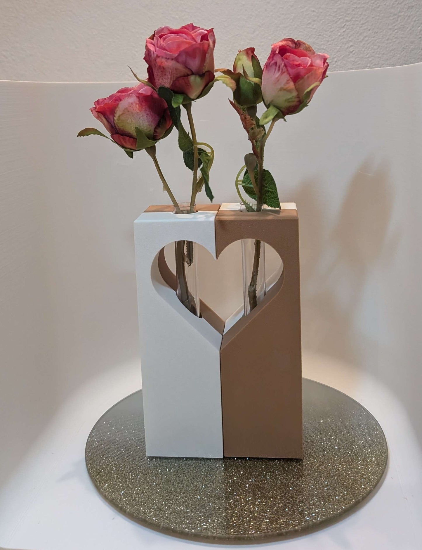 Reagenzglas Vase Herzform