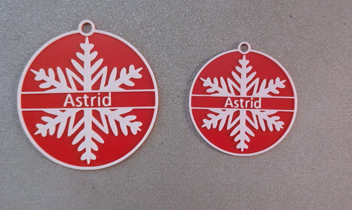 Personalisierter Weihnachtsbaum- Schmuck